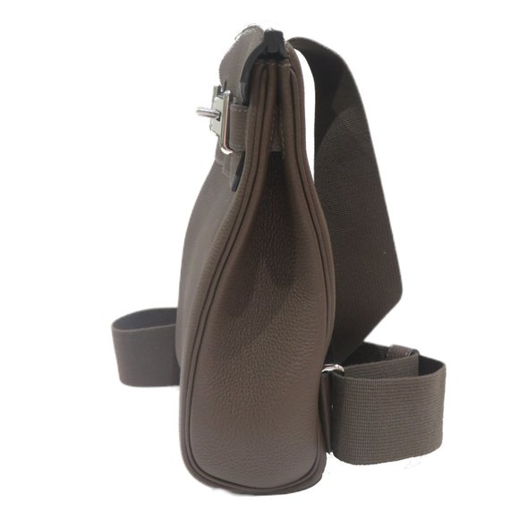 HERMES (Hermes) Kelly Akkad PM Shoulder Bag Cacao (SV Metal Fittings) Togo U ... - Picture 4 of 15